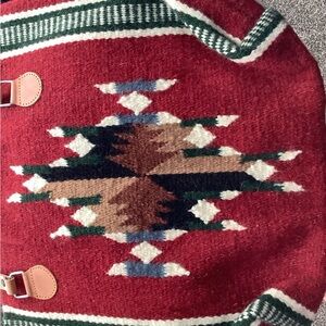 Southwestern Patterned Tote Bag - Red and Brown